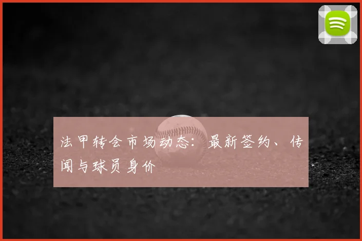 法甲转会市场动态：最新签约、传闻与球员身价